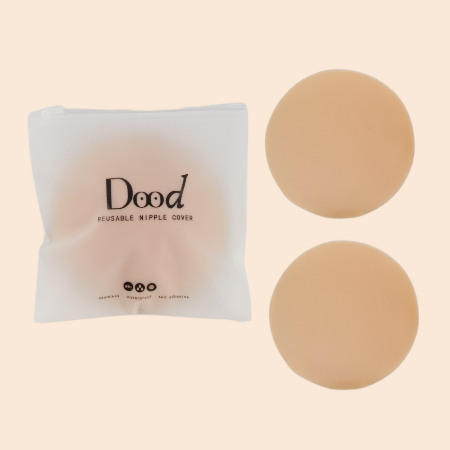 Adhesive Nipple Cover in Cream