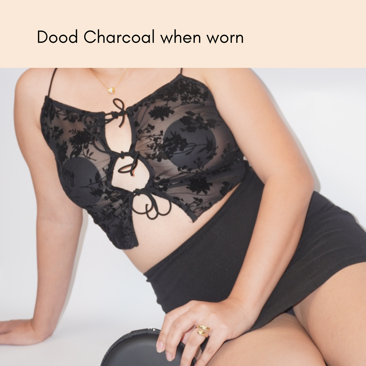 Adhesive Nipple Cover in Charcoal