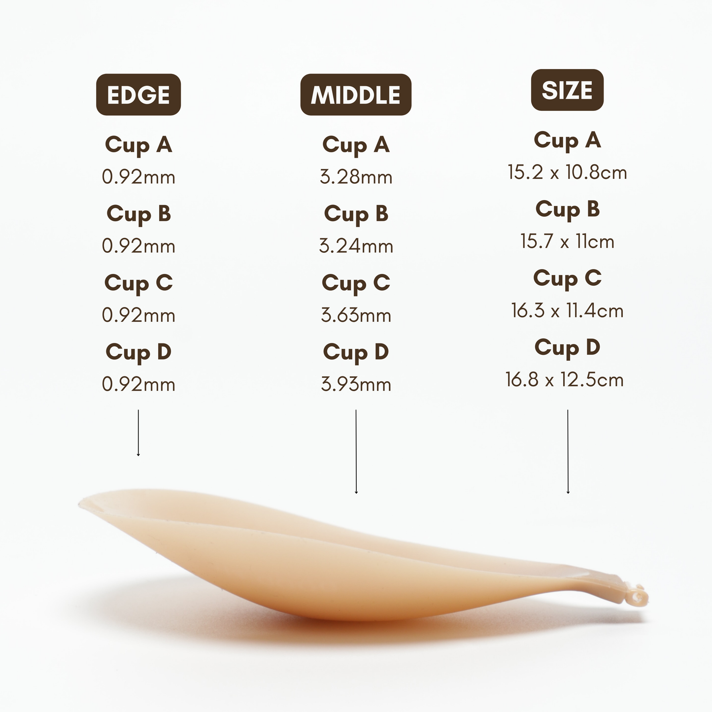 Perfect Push Silicone Push Up Bra in Coco