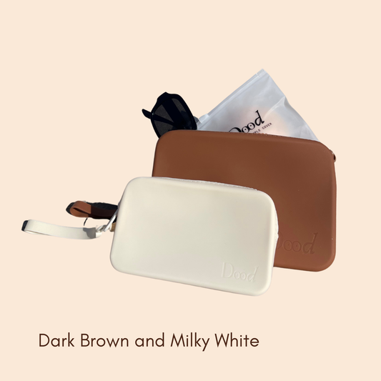 Easy Go Silicone Travel Pouch in Dark Brown