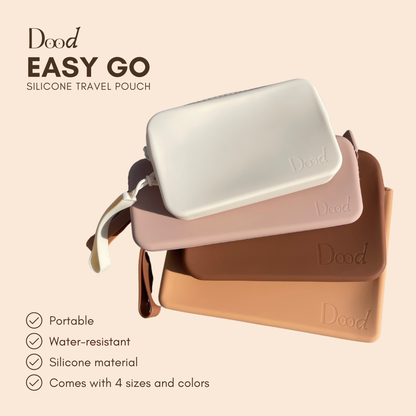 Easy Go Silicone Travel Pouch in Beige