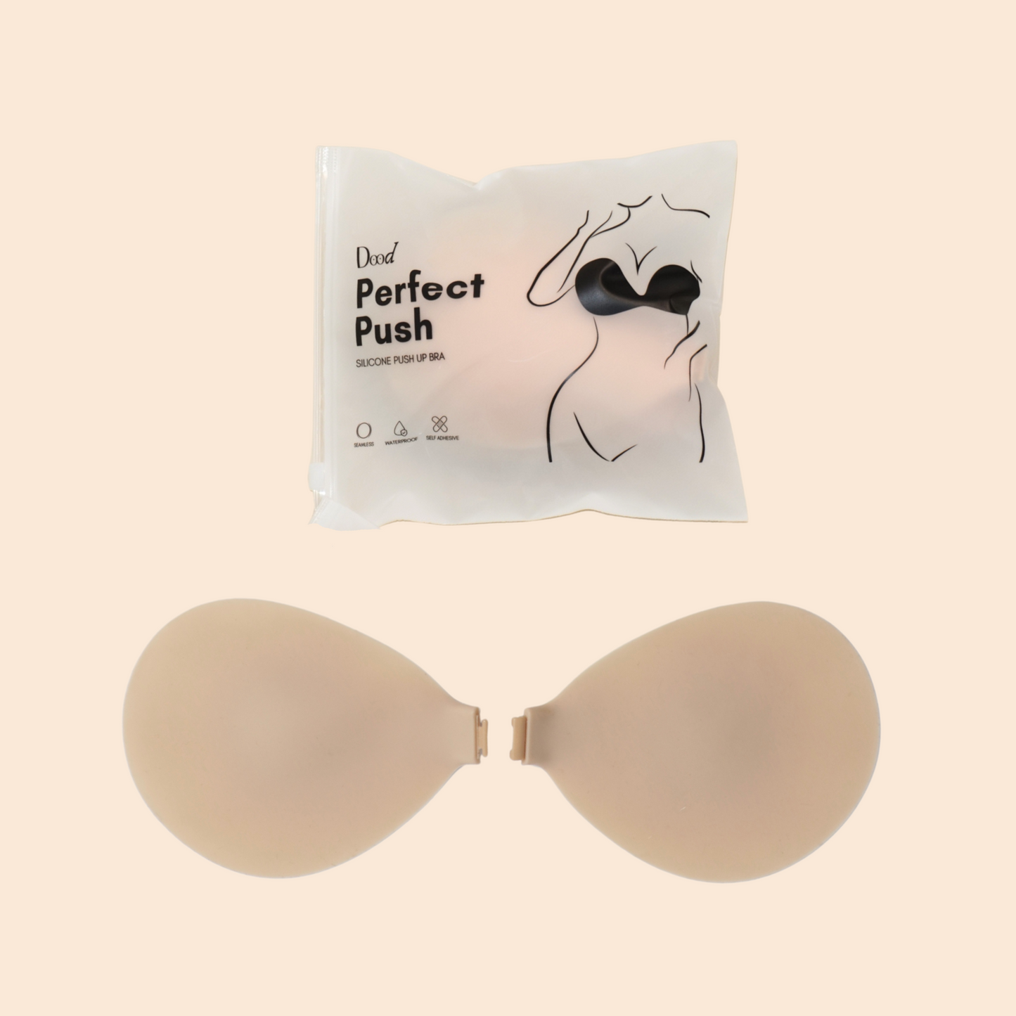 Perfect Push Silicone Push Up Bra in Coco