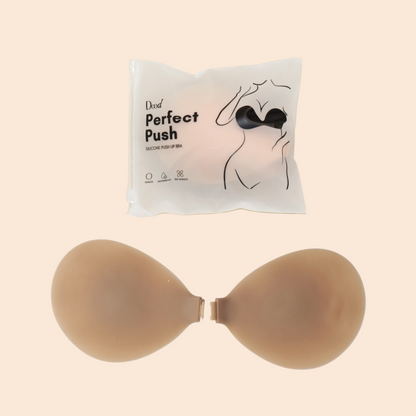 Perfect Push Silicone Push Up Bra in Coffee